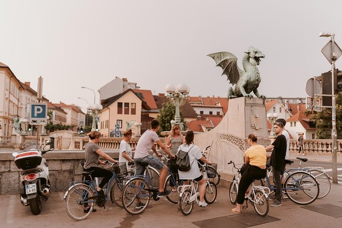 Bike Tour Ljubljana - Prešeren Square, the natural starting point