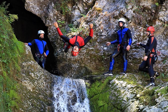 Bled and Bohinj Valley Canyoning with Hotel Pickup & Free Photos - Waterfalls, slides, and clear mountain pools