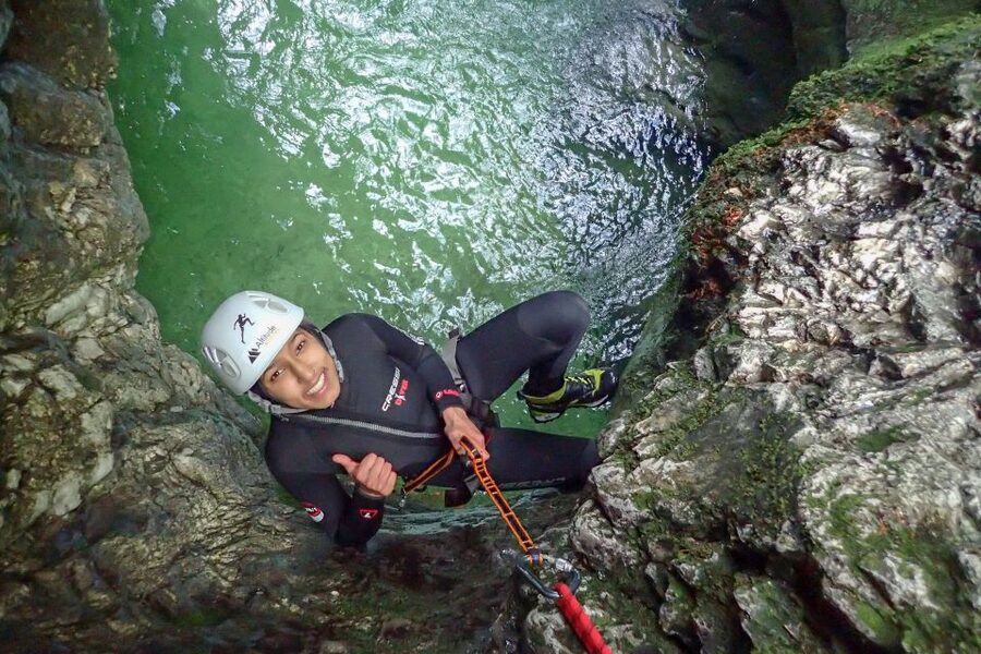 Bled: Guided Canyoning Tour with Transport - From Bled to the Jerečica River