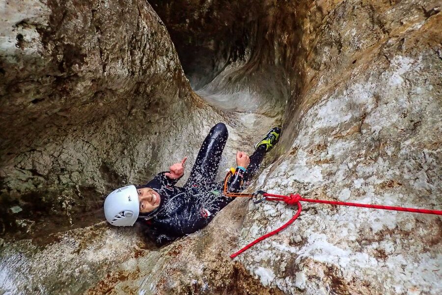 Bled: Guided Canyoning Tour with Transport - Abseiling, jumps, and natural pools