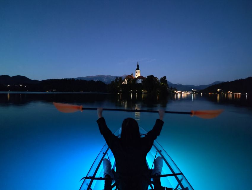 Bled: Guided Kayaking Tour in a Transparent Kayak - Getting set up in a two-person kayak