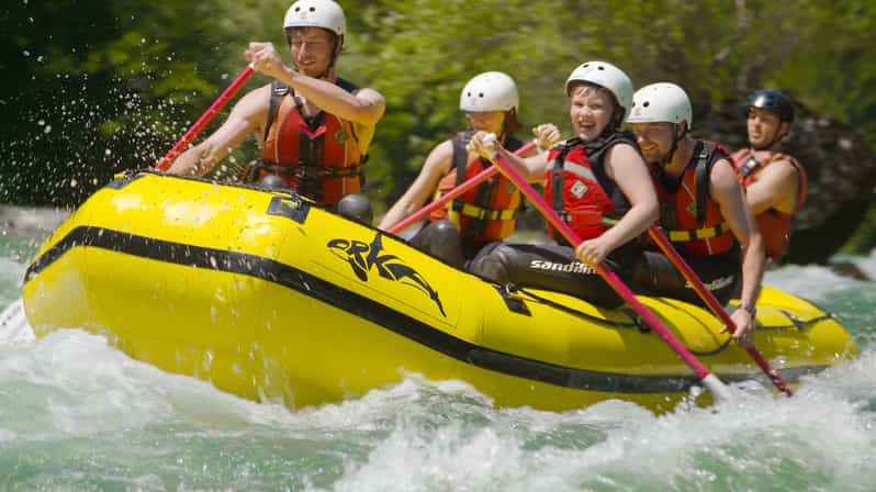 Bled: Sava River Rafting Trip - A calm, clear start with a proper safety briefing