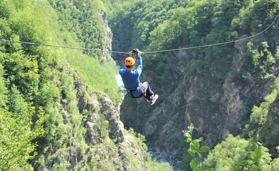 Bovec: Canyon Učja — The Longest Zipline Park in Europe - Views of the Učja and Soča valleys