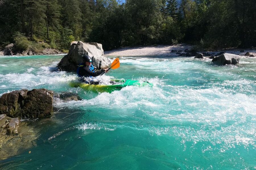 Bovec: Iconic Sit-on-Top Kayak Tour on Soča River +FREEphoto - The short van ride to the river