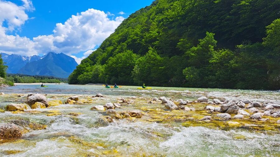 Bovec: Iconic Sit-on-Top Kayak Tour on Soča River +FREEphoto - Photos, videos, and the value of the $75 price