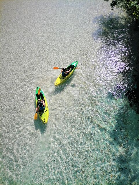 Bovec: Iconic Sit-on-Top Kayak Tour on Soča River +FREEphoto - What makes the small group worthwhile