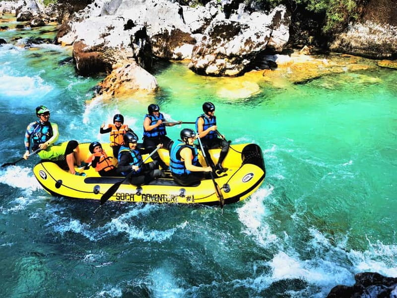 Bovec: Kinder Adventure Rafting on Soča River + FREE photos - 1.5 Hours on the Soča Around Čezsoča