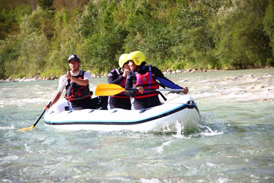 Bovec: Soča River Private Rafting Experience for Couples - The mountain views between the rapids