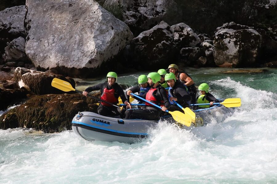Bovec: Soča River Rafting Adventure with Photos and Drink - The ten-minute river break
