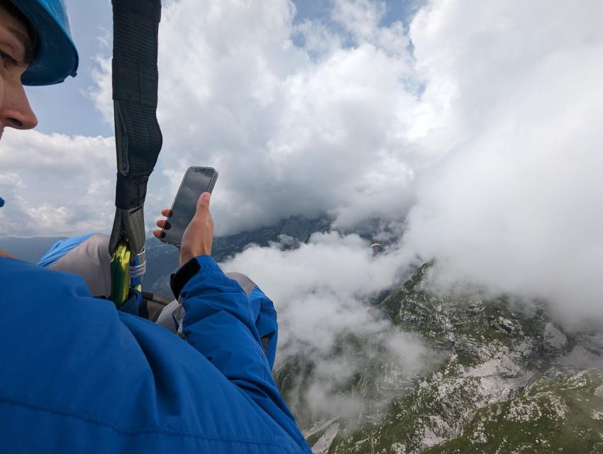 Bovec: Tandem paragliding in Julian Alps - Kanin: gondola access and the Soča River below