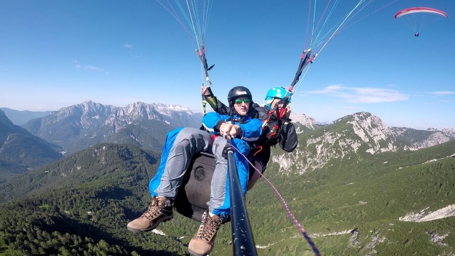 Bovec: Tandem paragliding in Julian Alps - What the launch feels like