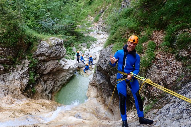 Canyoning in Fratarica Canyon - The Parabola waterfall is the main test