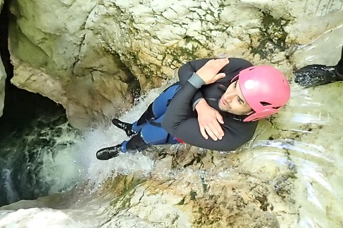 CANYONING in Susec from Bovec, Families welcome, photo service - Walking the 20 to 25-minute trail