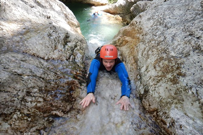 Canyoning in Susec Gorge from Bovec - Jumps, slides, waterfalls, and rope work