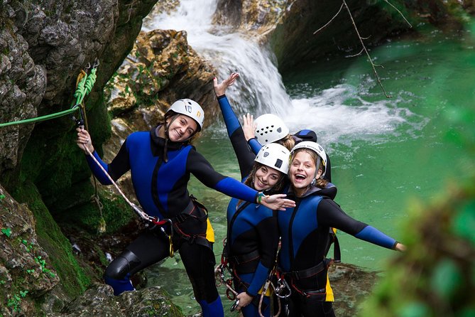 Canyoning Lake Bled Slovenia - Free Photos and Videos - Cold springs, deep pools, and waterfall jumps