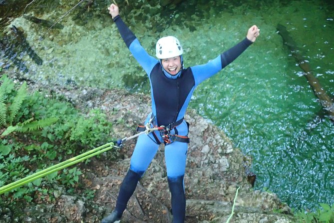 Canyoning Lake Bled Slovenia With Photos and Videos - Getting equipped before the first waterfall