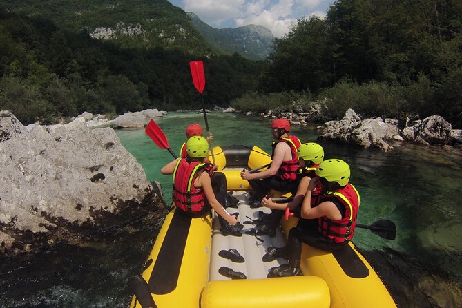 CLASSIC RAFTING on Soča river - At the Kobarid meeting point