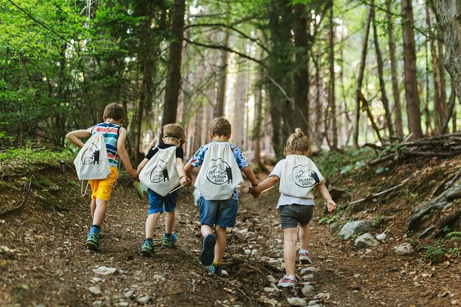 Family Adventure in Bled - Enchanted Forest theme park - The rucksack sets the story in motion