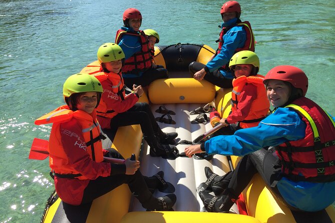 Family Rafting On Soca River - The final whitewater section