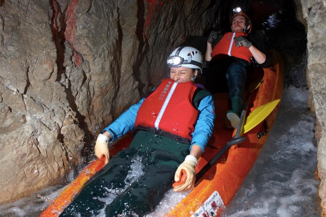 From Bled: Black Hole Kayaking - The mining train and the descent underground