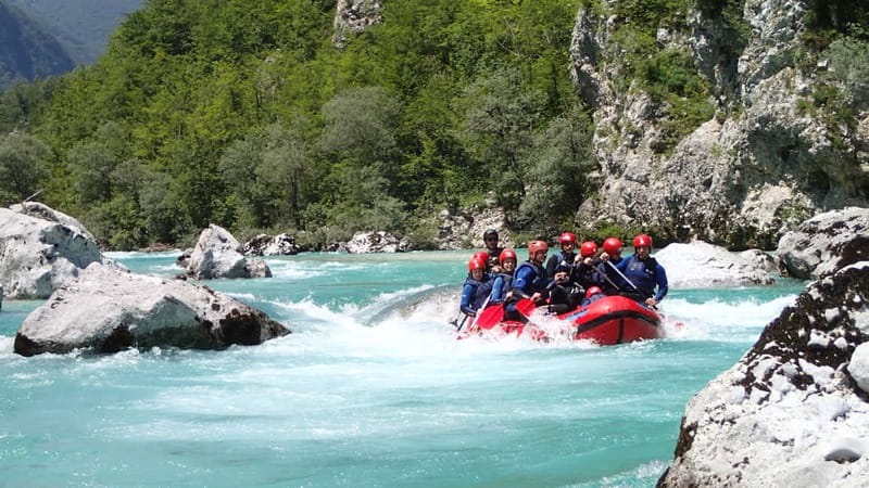 From Bovec: Premium Rafting on Soča River with Photo Service - Ninety minutes of rapids, waves, and slaloms