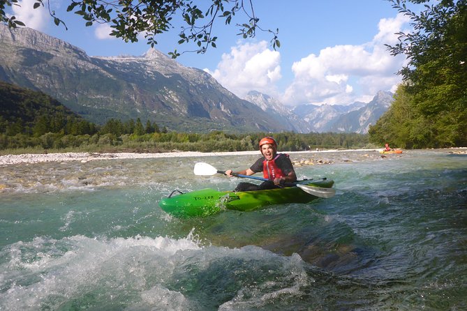 Guided Sit on Top Kayak Trip on Soca River - Boka Waterfall and the river scenery