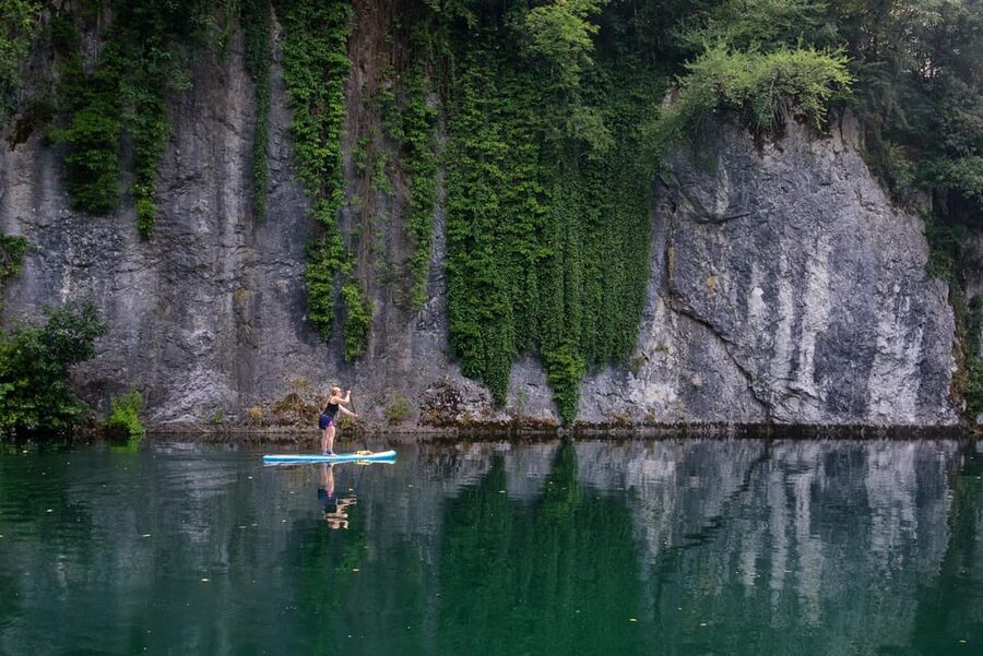 Half Day Stand-up Paddle Boarding on the Soča River - Inside the Idrijščica canyon
