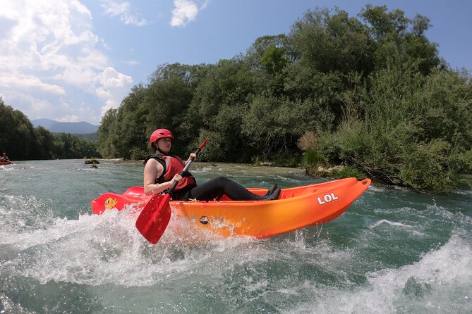 Kayaking in Bled - Level 2 rapids with a few level 3 moments
