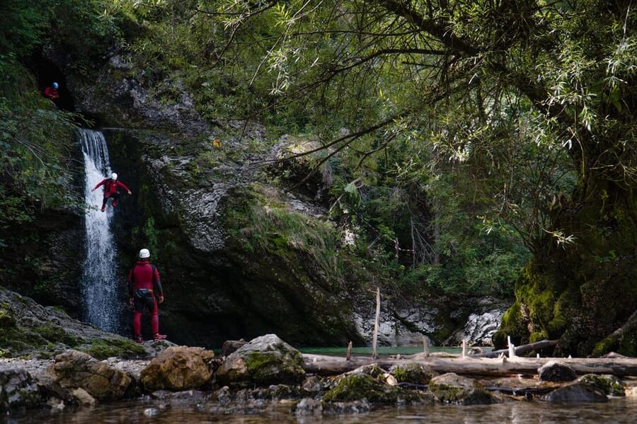 Lake Bled: Canyoning Adventure with Free Footage - The walk up before the action starts
