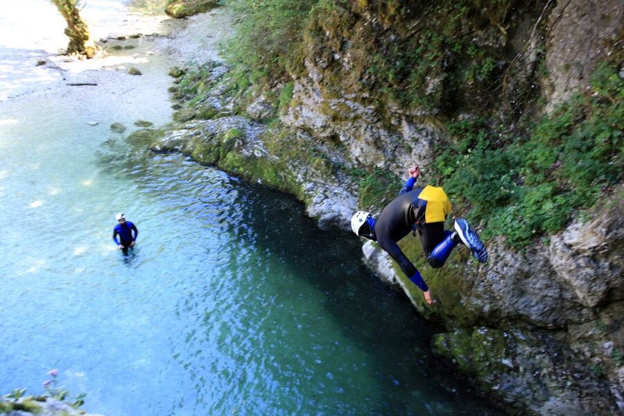 Lake Bled: Canyoning Excursion With Photos - Hiking, climbing, and rappelling through Upper Carniola