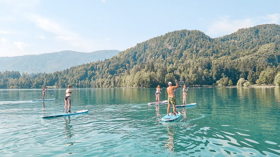 Lake Bled Stand-Up Paddle Boarding Tour - Starting Beside the Red Paddle Co Boards