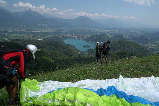 Lake Bled Tandem Paragliding - Reading the aerial route: island, castle, and Ojstrica