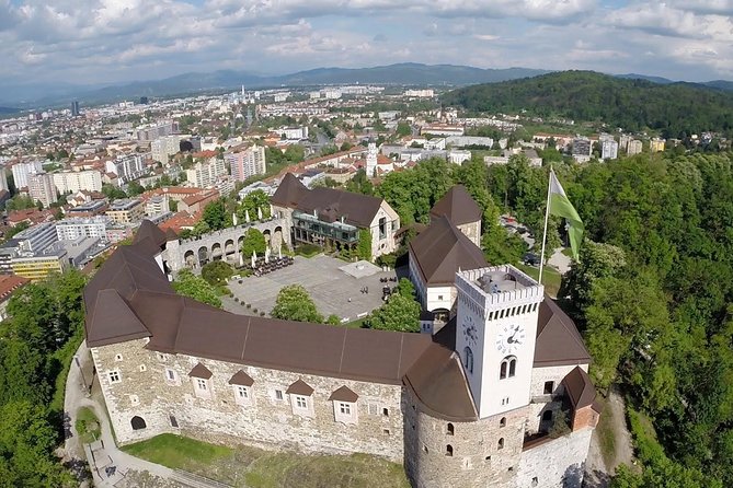 Ljubljana Capital of Slovenia from Koper - Riding the funicular to Ljubljana Castle