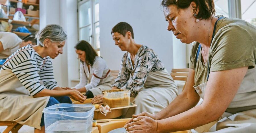 Ljubljana: Open Wheel Pottery Workshop - Taking your place at the pottery wheel