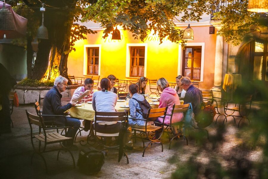 Ljubljana: Slovenian Cuisine Walking Tour with Tastings - Five wines from Slovenia, not one generic tasting