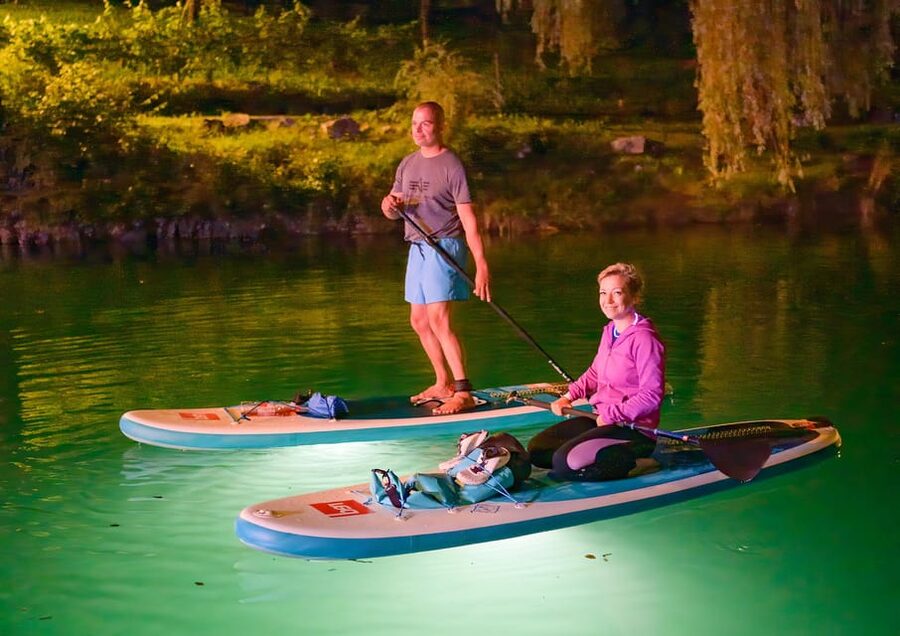 Most na Soci Evening SUP Excursion from Bovec - A beach break with snacks at the canyon