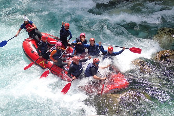 Premium RAFTING on Soca River. Photo service. Families welcome. - Rock jumps, swimming, and the river slide