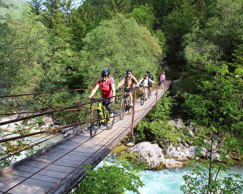 Private E-bike tour Soča valley: The ultimate explorer - The Great Soča Gorge gives the river its drama