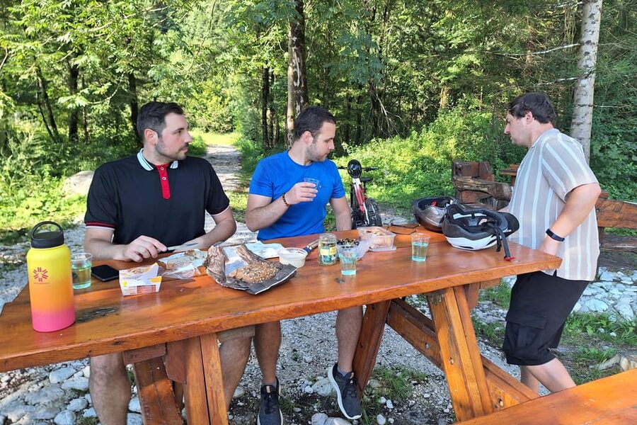 Private E-bike tour Soča valley: The ultimate explorer - Boka Waterfall shows Slovenia’s raw power