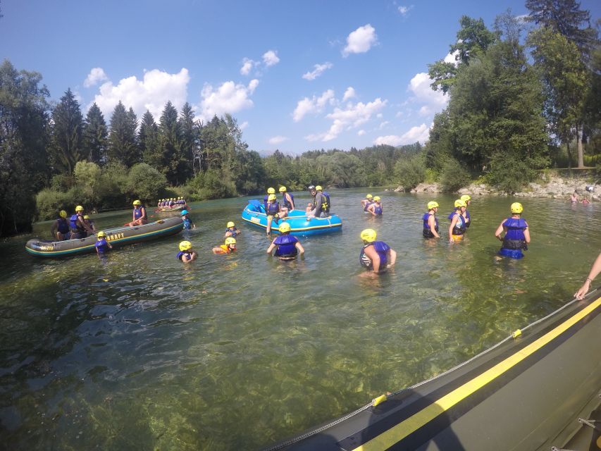 Rafting on Sava River - Swimming, body surfing, and river games