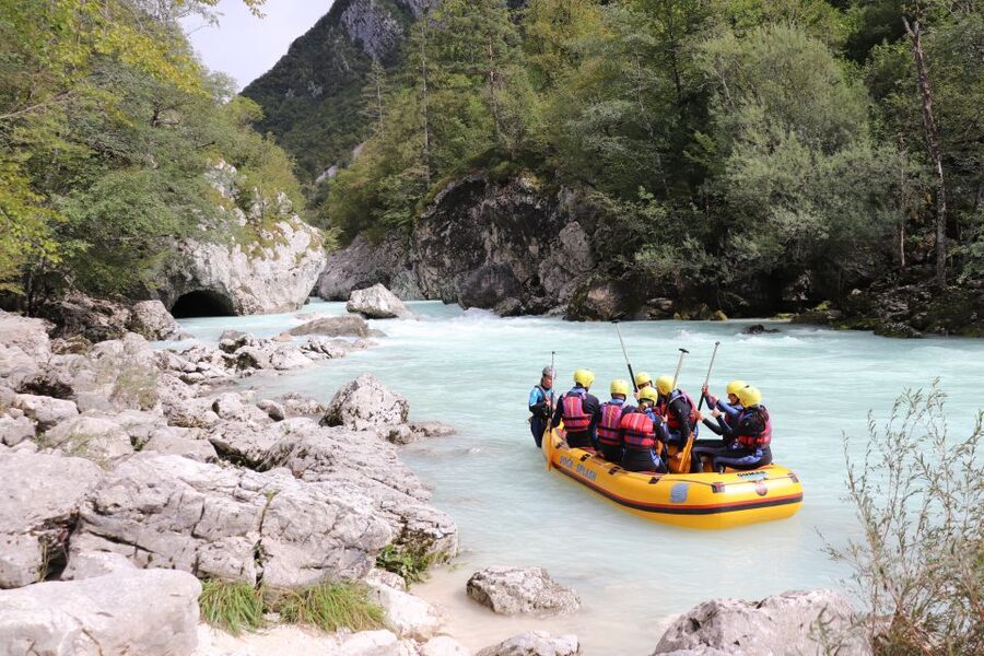 Slovenia: Half-Day Rafting Tour on Soča River with Photos - Meeting the team at Soča Splash in Bovec
