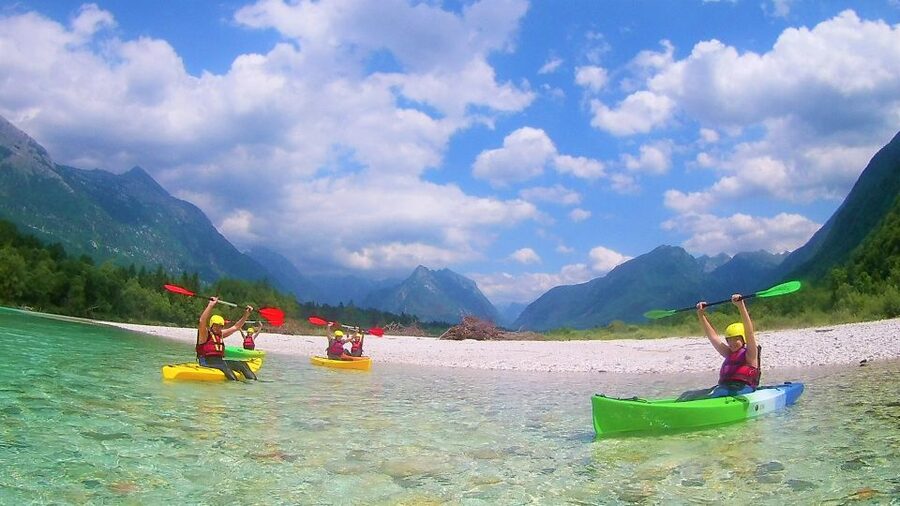 Soča: Kayaking on the Soča River Experience with Photos - Stable boats for first-time paddlers