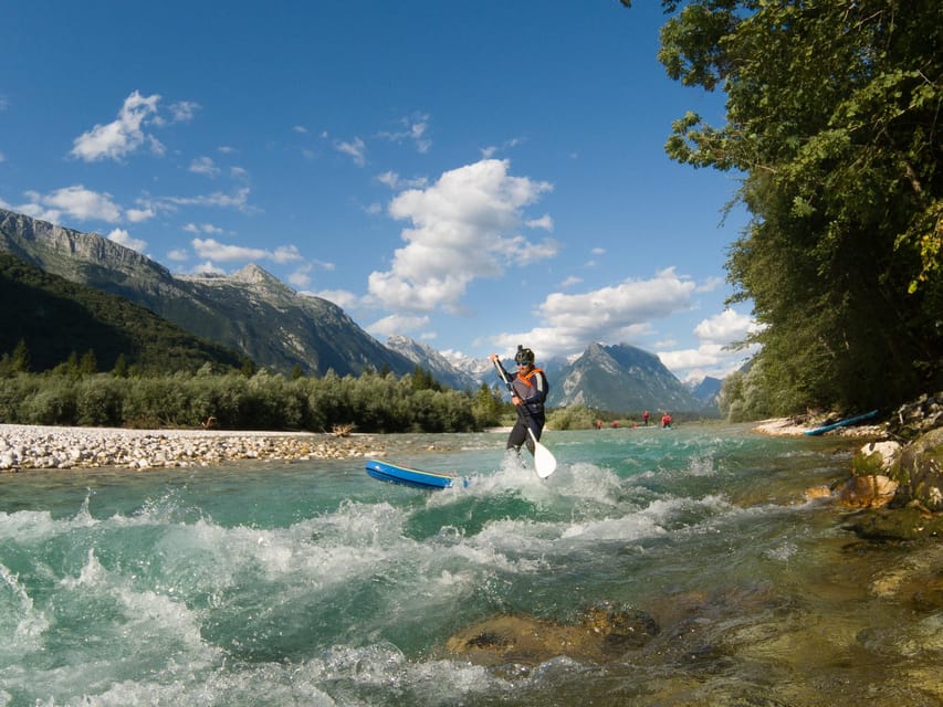 Soča Whitewater Stand-up Paddle Board: Small Group Adventure - Getting fitted with whitewater gear