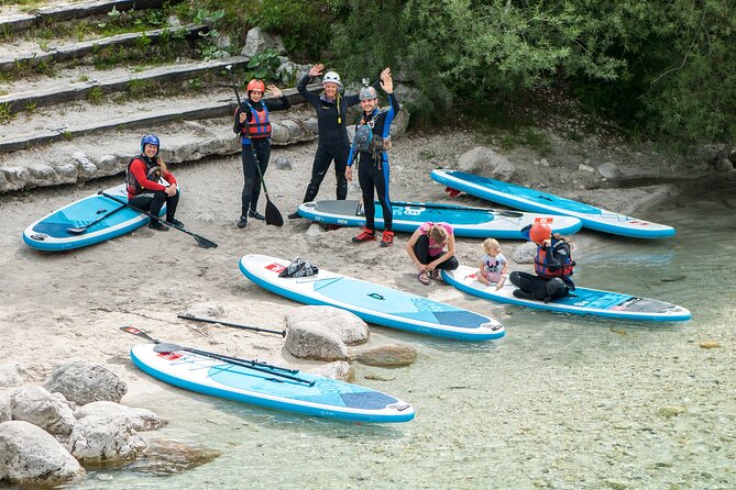 Soca Whitewater Stand-up Paddle Boarding Small Group Adventure - Learning the basics before the river gets lively