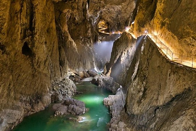 UNESCO's Skocjan Caves, Europe's largest underground canyon, Half Day Trip from Ljubljana - Walking into Martel’s Hall
