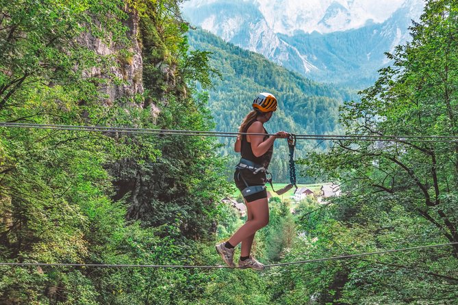 Via ferrata Triglav fairytale route - Getting fitted and learning the safety system