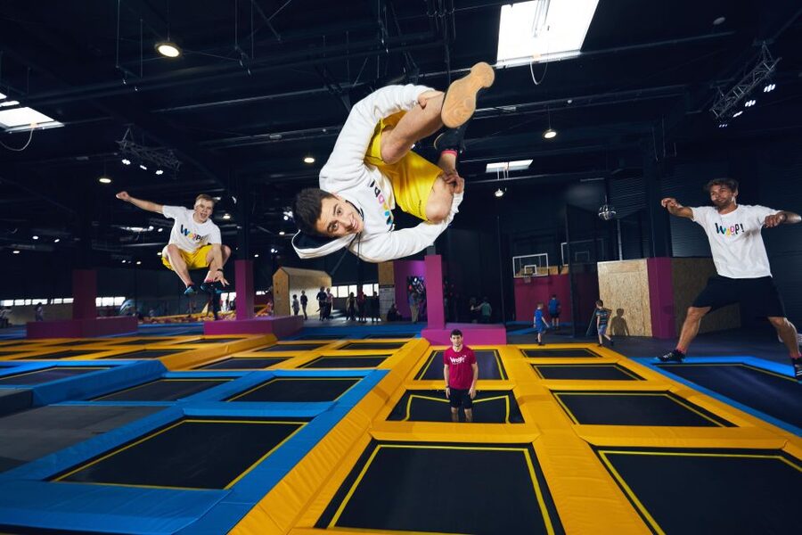 Woop! Fun park with 21 attractions - Climbing 43 routes with interactive wall games
