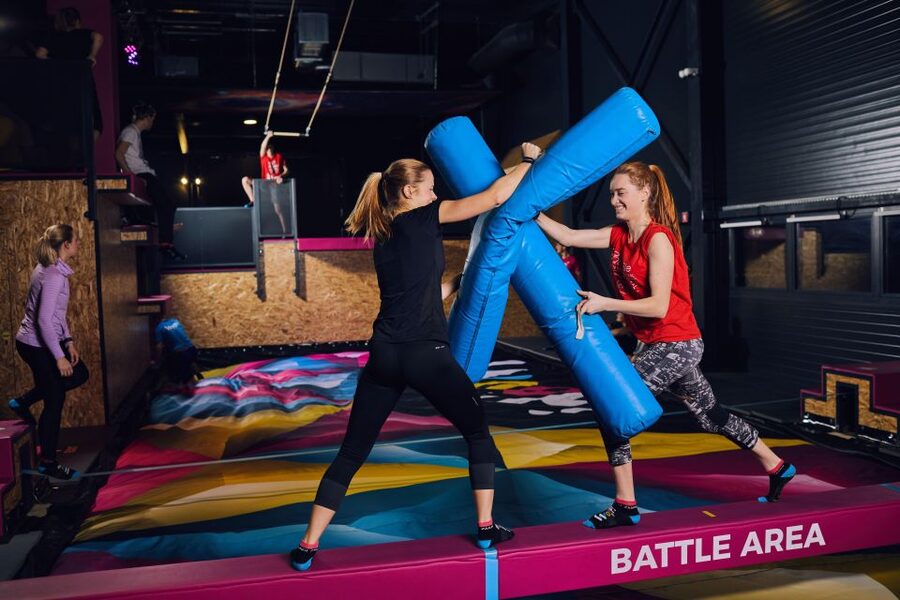 Woop! Fun park with 21 attractions - The parabolic slide and sky tower walk