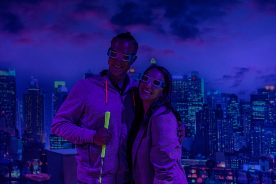 Woop! Glow golf: Ljubljana Btc City - The decor is the real star