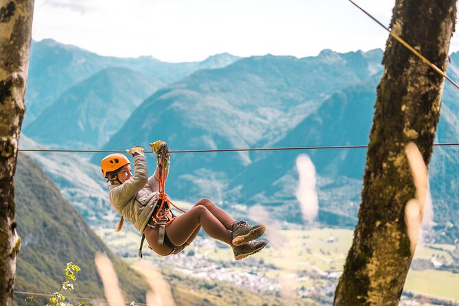 ZIPLINE Kanin Bovec - The practice line makes the first flight easier